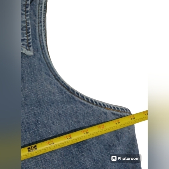 En Saison Palais Sleeveless Button Front Pocket Mini Denim Dress Medium - Picture 8 of 10